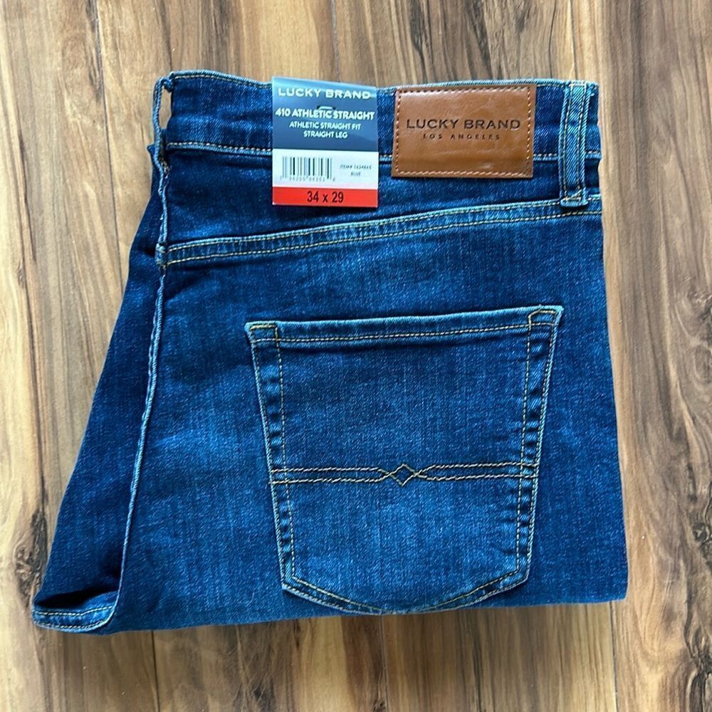 NEW Lucky Brand Mens 410 Athletic Straight Jeans - Picture 2 of 7